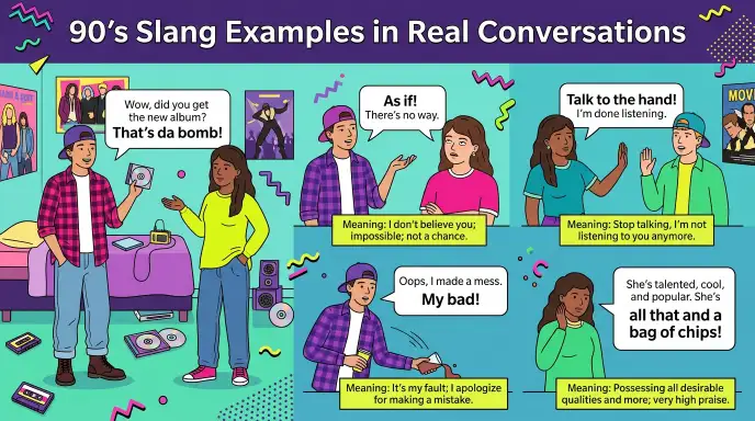 90’s Slang Examples in Real Conversations