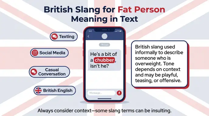 british slang for fat person