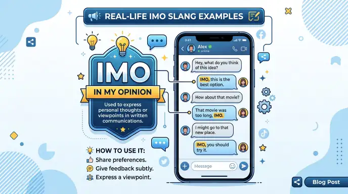 Real Life Examples of IMO Slang