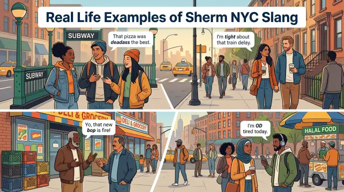 Real Life Examples of Sherm NYC Slang