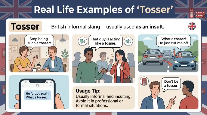 Real Life Examples of “Tosser”