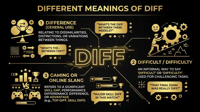 Different Meanings of Diff