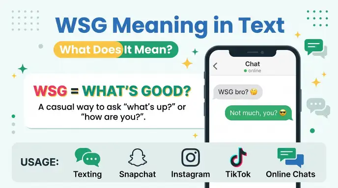 wsg mean in text